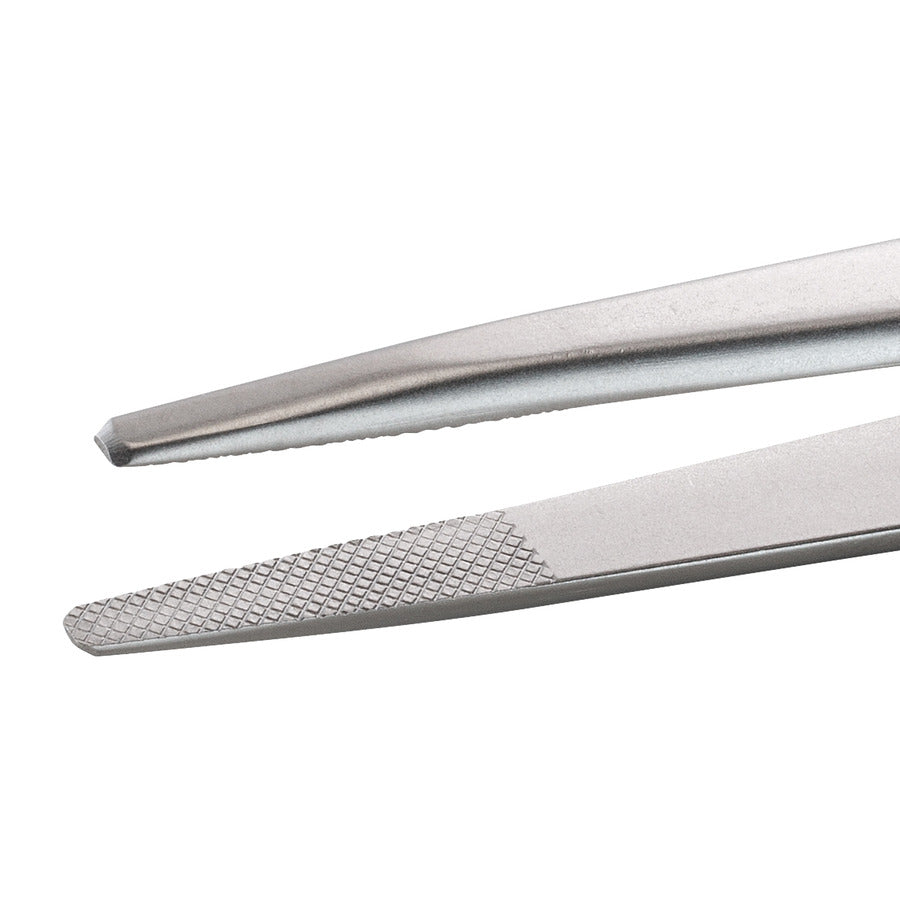 Techni-Pro 10063004 Industrial Tweezers, Style 120, Anti-Acid/Anti-Mag, SS, Strong, Serrated, 6.3"