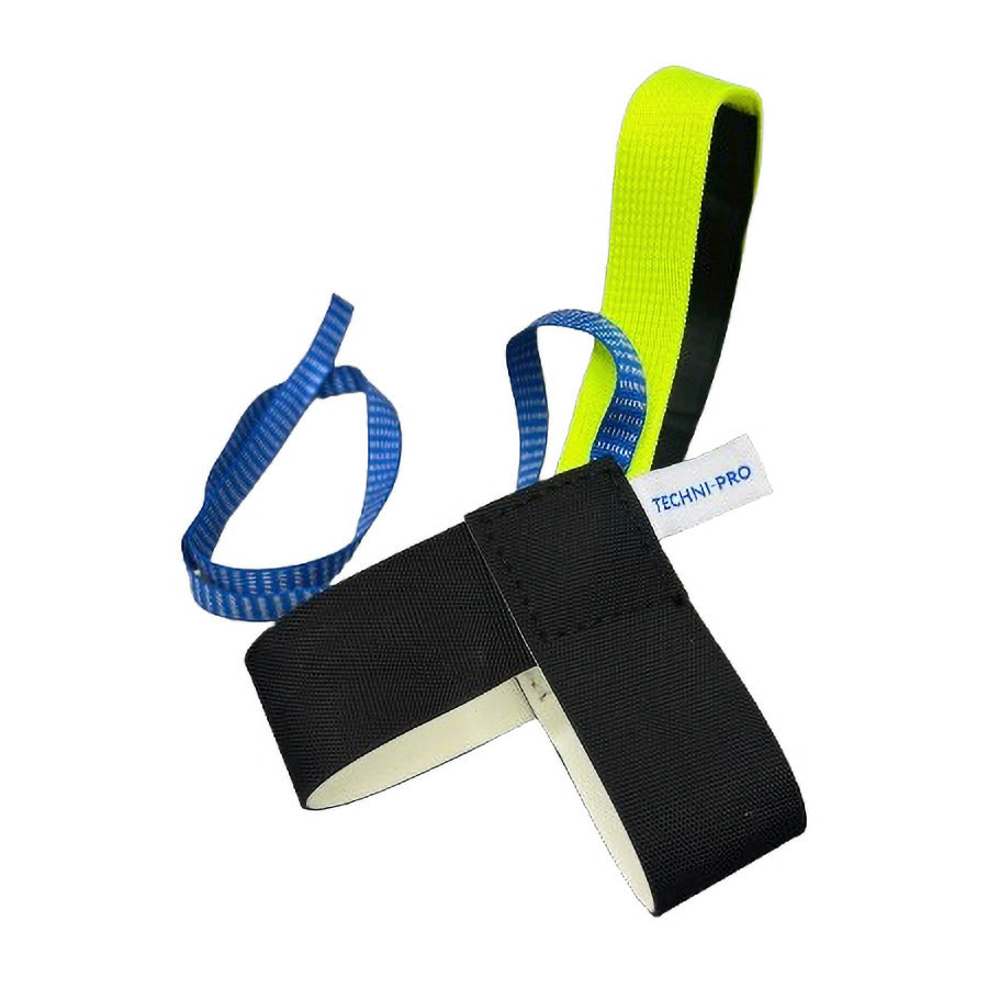 Techni-Pro 10069965 Fersenerder, 1 Megohm Widerstand, ESD-sicher, Leuchtgelb/Schwarz/Blau