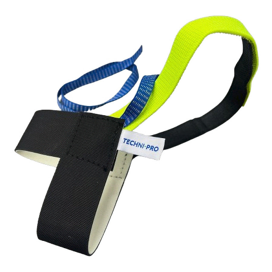 Techni-Pro 10069965 Fersenerder, 1 Megohm Widerstand, ESD-sicher, Leuchtgelb/Schwarz/Blau