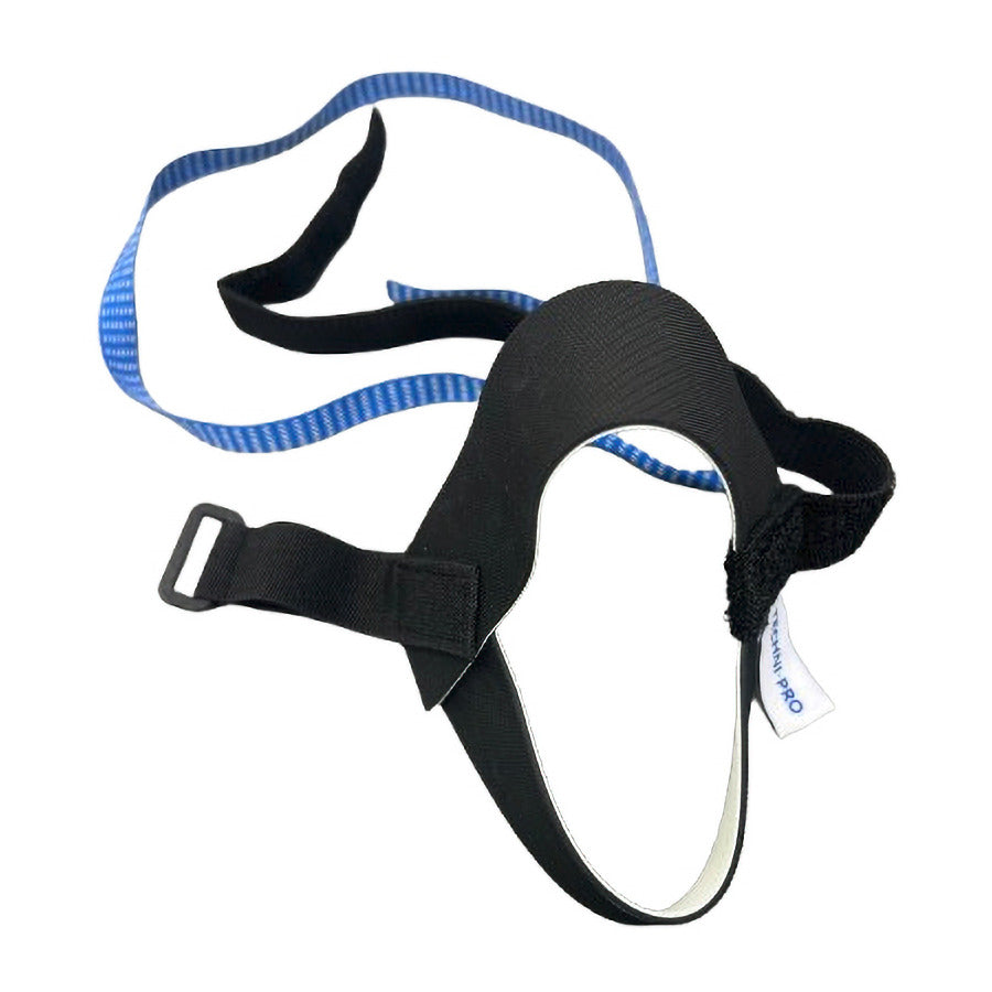 Techni-Pro 10069967 Fersenerder, D-Ring, 1-Megaohm-Widerstand, ESD-sicher, große Kappe, Schwarz/Blau