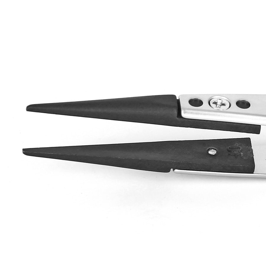 Techni-Pro TNP00TCF ESD Pinzette, Stil 00, Carbonfaser-Spitzen A00CF, dick, 4,5"