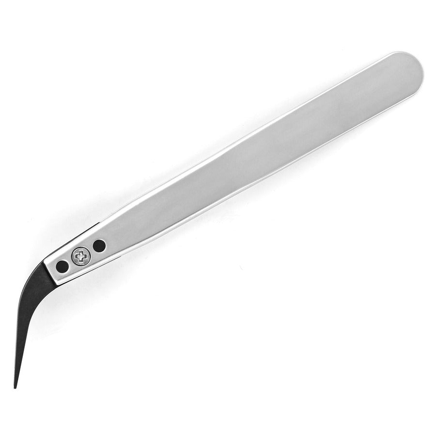 Techni-Pro TNP277CCF ESD Tweezers, Style 277, Carbon Fiber Tips A277CF, Curved, 4.1"