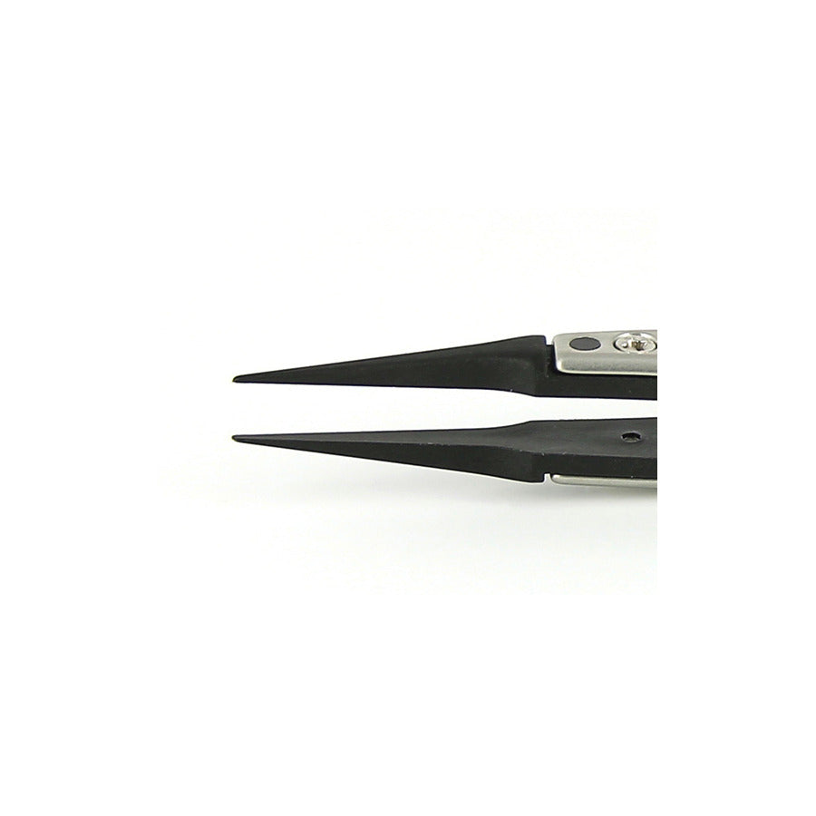 Techni-Pro TNP5VFCF ESD-Pinzette, Stil 5, Carbonfaser-Spitzen A5CF, sehr fein, 4,5"