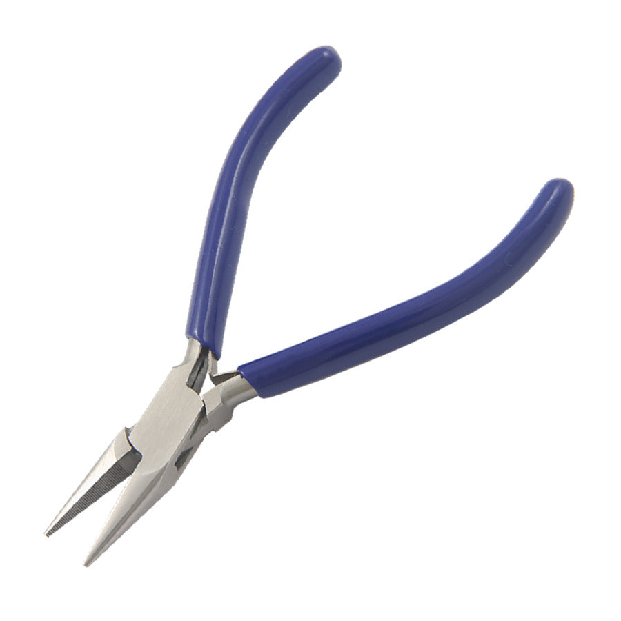 Techni-Pro PLR-107-B Zange, Kettenspitze, gezackte Backen, 4,5" Gesamtlänge, PVC-Griff, Edelstahl