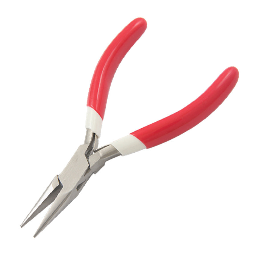 Techni-Pro PLR-201 Zange, Kettennase, Glatte Backe, 5" Gesamtlänge, PVC-Griff, Edelstahl