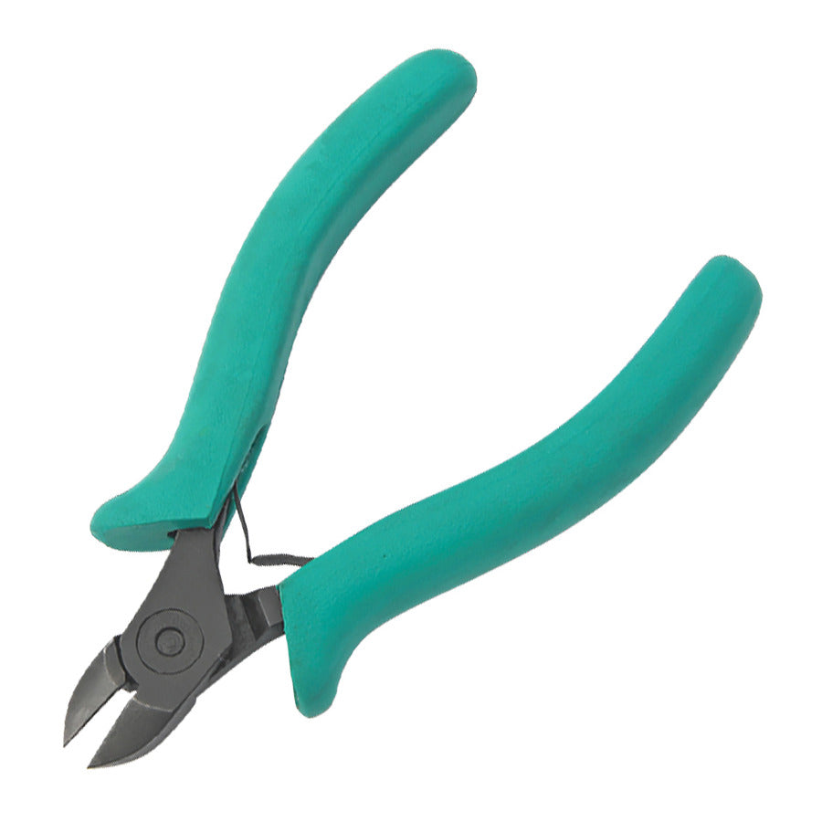 Techni-Pro CUT-499 Cutter, Diagonal, Lap Joint, 4.5" OAL, Semi Flush, PVC Handle, Stainless Steel