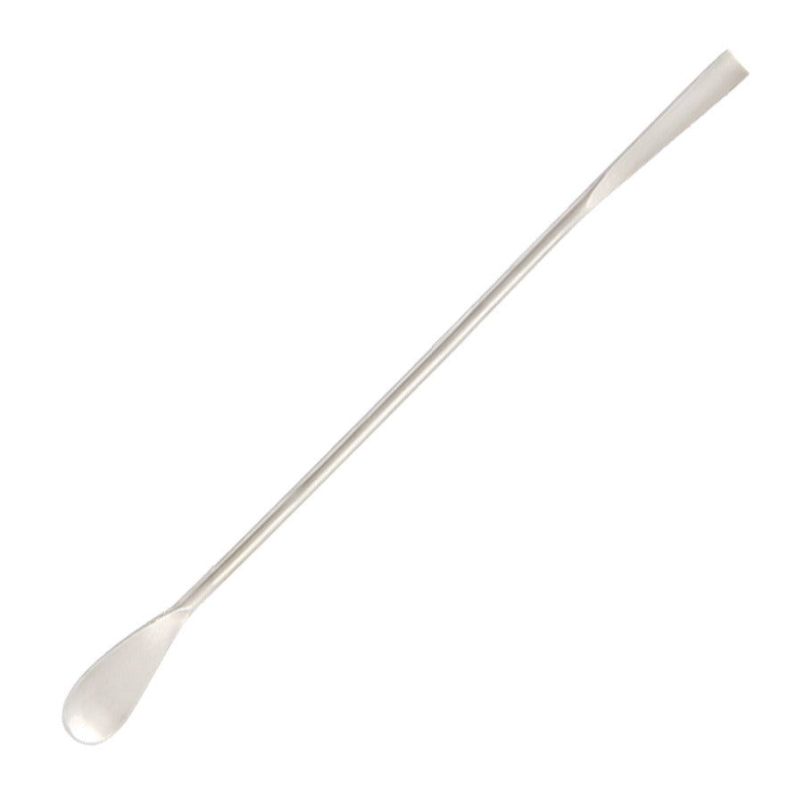 Techni-Pro CAS-061 Spatula, 8" OAL, Double Ended, Round/Flat, Stainless Steel