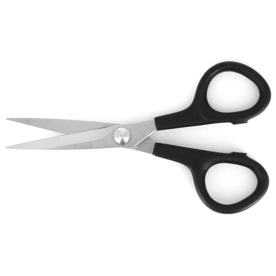 Techni-Pro TNP336PP50BK Scissors, Industrial, Straight, Stainless Steel, Nylon Handles, 5.13" OAL