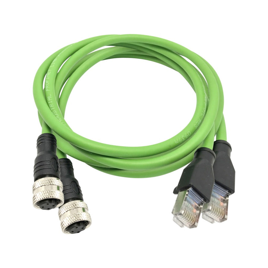 TREND Networks R151058 2 x RJ45 auf M12 D-kodiertes Adapterkabel, 1m