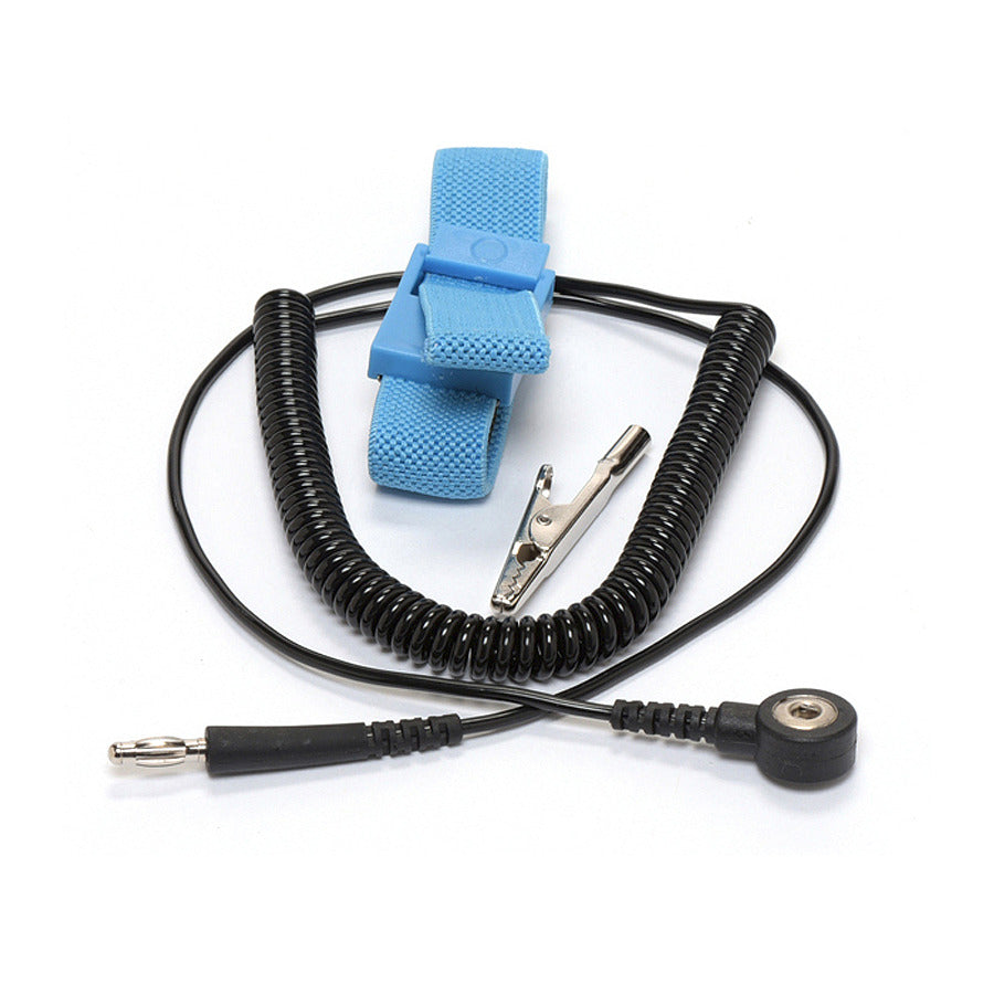 Techni-Pro 102ST123 Handgelenkschlaufe, 1/8" (4mm) Druckknopf, 6 ft Spiralkabel, Verstellbar, Blau