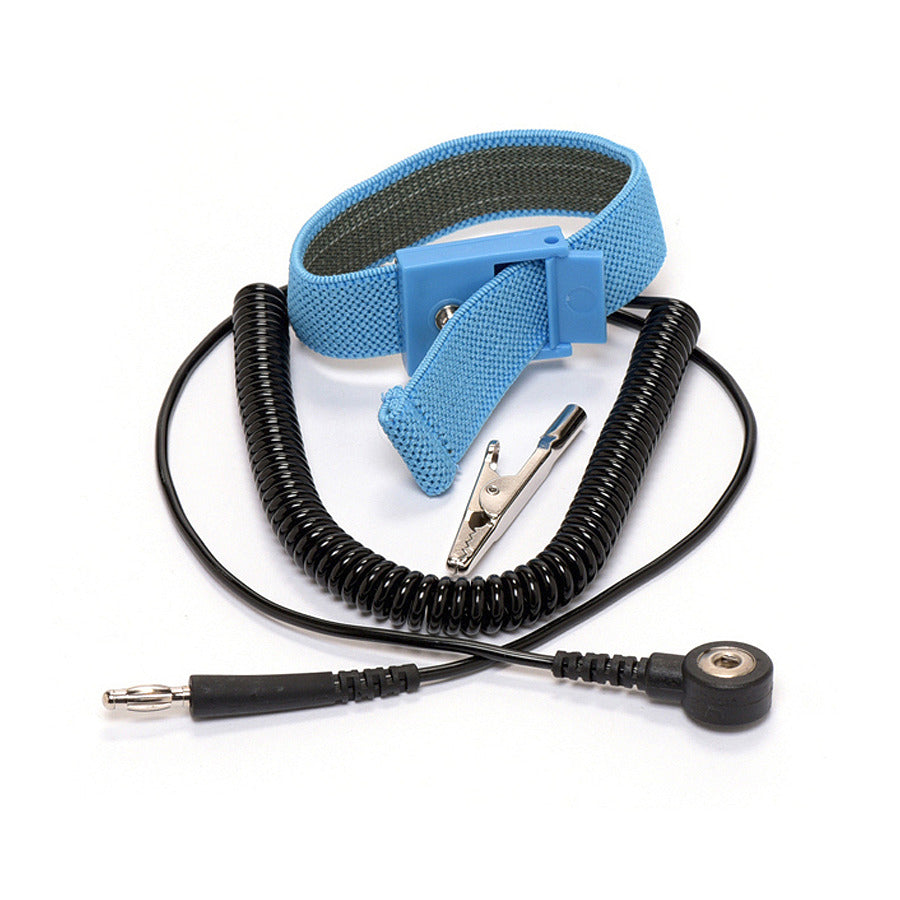 Techni-Pro 102ST123 Handgelenkschlaufe, 1/8" (4mm) Druckknopf, 6 ft Spiralkabel, Verstellbar, Blau