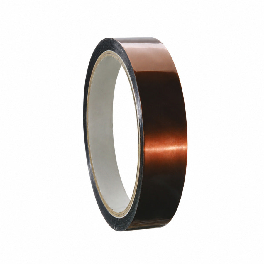 Techni-Pro 113-574 Kaptonband, 25,4 mm x 32,9 m, 76,2 mm Kern, 0,064 mm, Bernstein