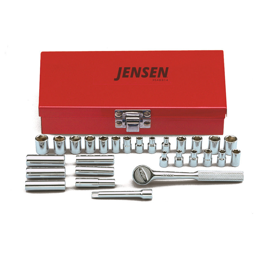 Techni-Pro 185-227 Steckschlüsselsatz, 28-teilig, SAE/metrisch