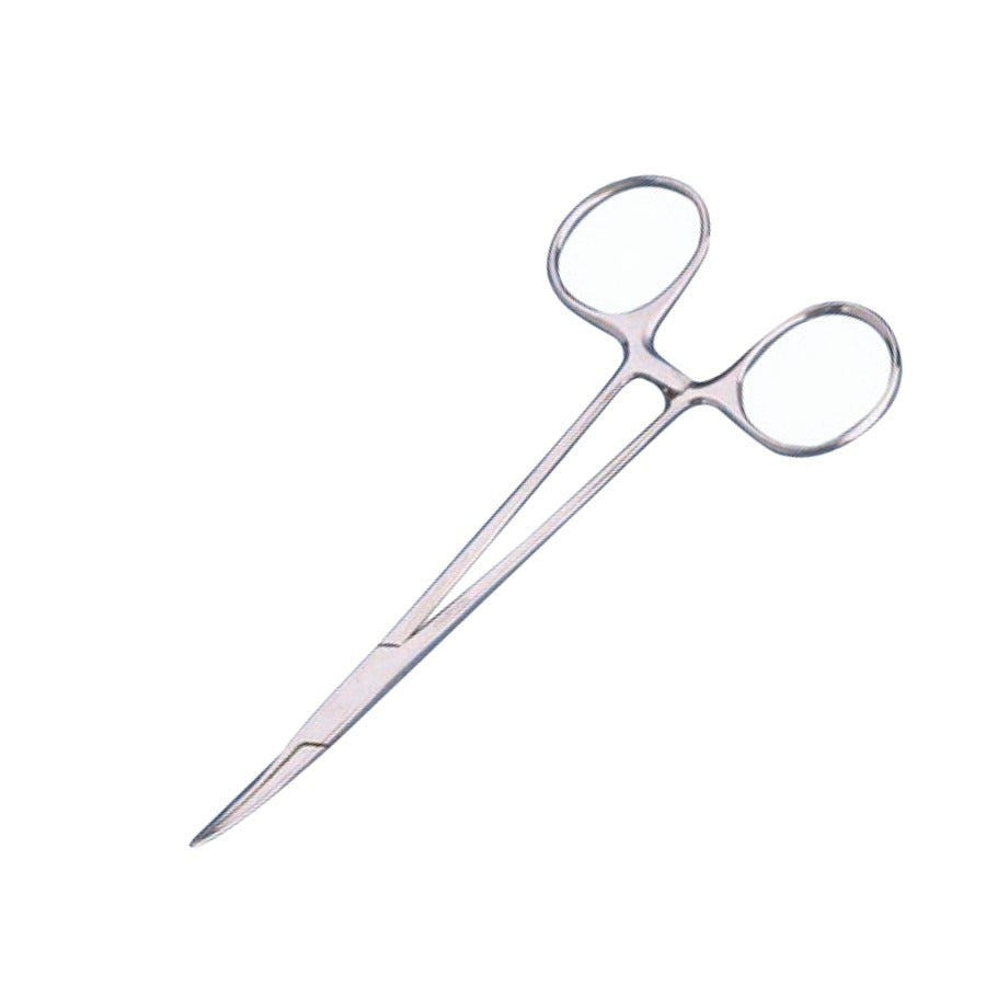 Techni-Pro 191-235 Gebogene Arterienklemmen, Edelstahl, gezahnt, 5" Gesamtlänge