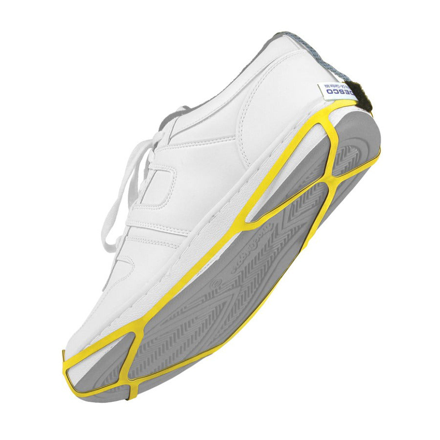 Desco 17272 Shoe Grounder, Full Coverage, 3-Layer Rubber, ESD-Safe, Large, Yellow/Blue