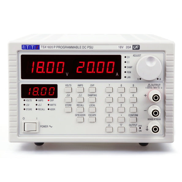 Aim-TTi TSX 1820P Lxi Einzel 0-18V/0-20A, USB/RS232/LAN(LXI) opt. GPIB