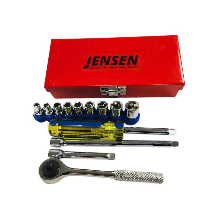 Techni-Pro 354-814 Steckschlüsselsatz, metrisch, 14-teilig, 1/4"-Antrieb