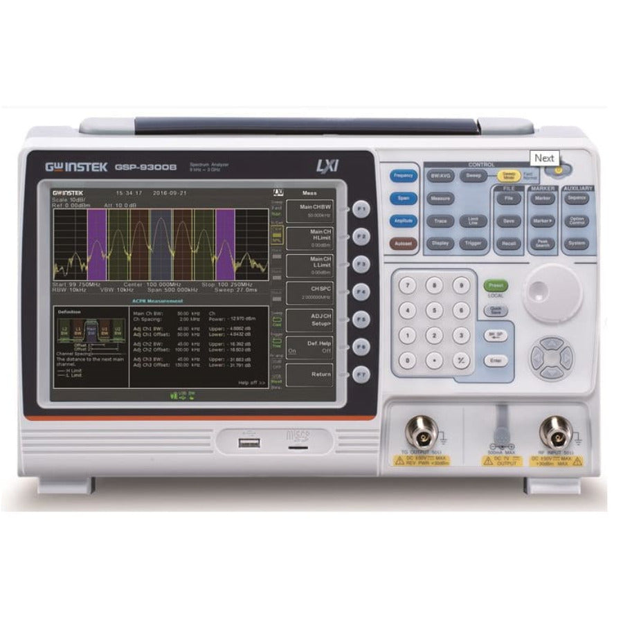 GW Instek GSP-9300BTG Spektrumanalysator mit Tracking-Generator, 9kHz-3GHz, 0.025ppm, GSP-9300 Serie