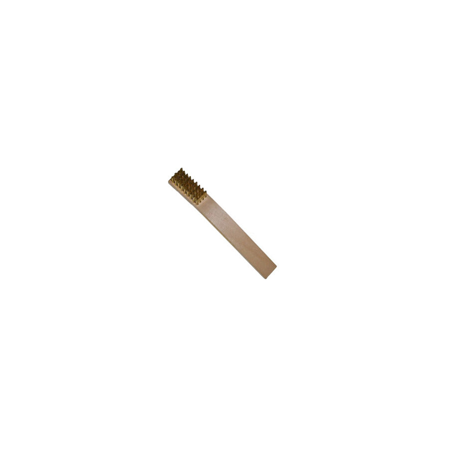 Techni-Pro 415CH036 Bürste, Scheuerbürste, Messing, 19 mm Borsten, 4 x 9 Reihen, laminierter Holzgriff