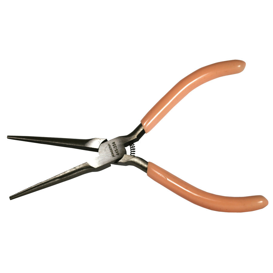 Techni-Pro 445-354 Zange, Dünne Spitzzange, Gezackt, 15,24 cm Gesamtlänge, Gedämpfter Griff