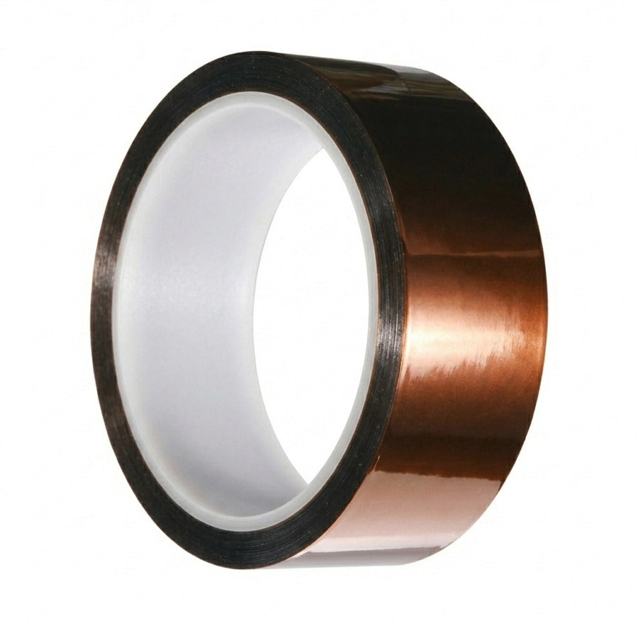 Techni-Pro 455-007 Kapton-Klebeband, 5,08 cm x 32,92 m, 7,62 cm Kern, 2,5 mil, Bernstein