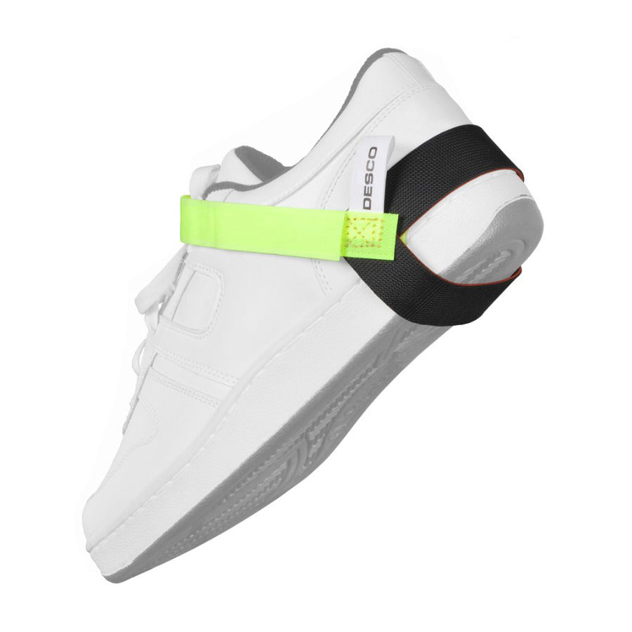 Desco 7599 Heel Grounder, 2-Layer Rubber, 1 Meg Ohm, ESD-Safe, Lime Green/Black