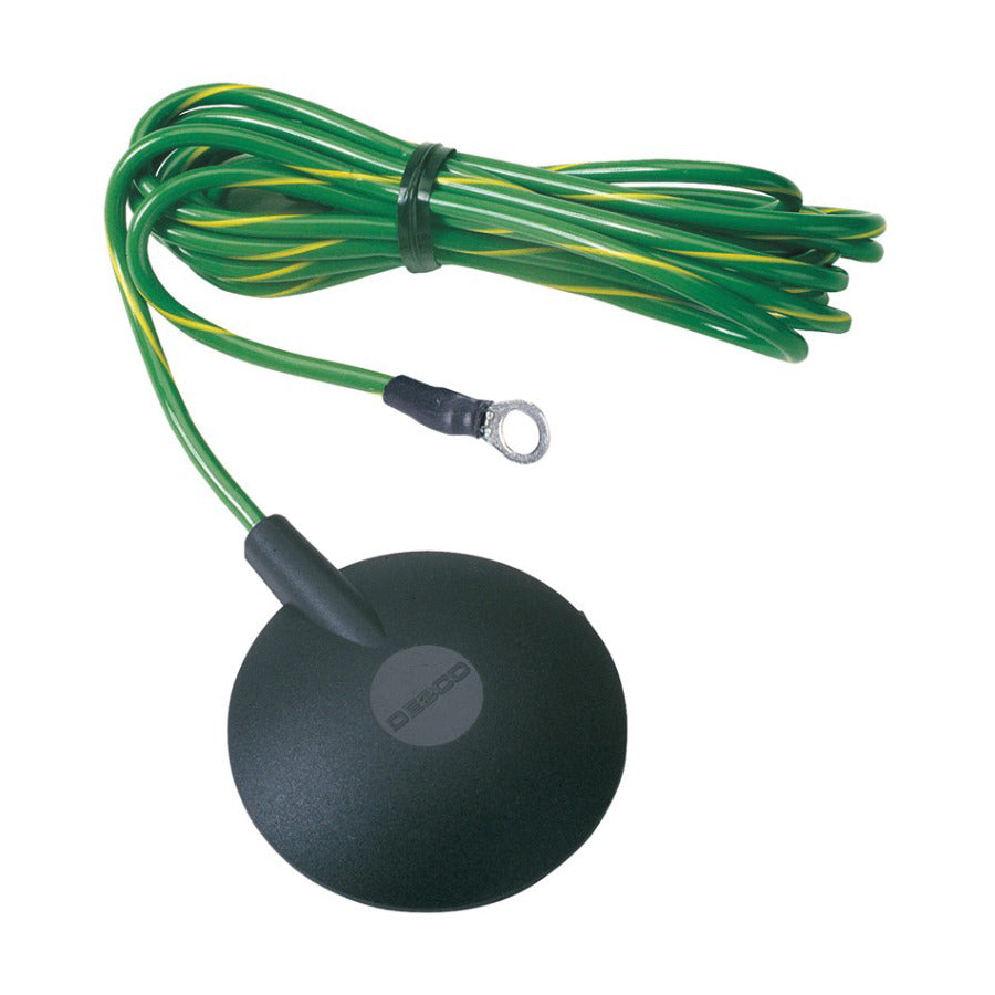 Desco 9814 Mat Ground Cord, 10mm Stud, No Resistor with 15' Cord