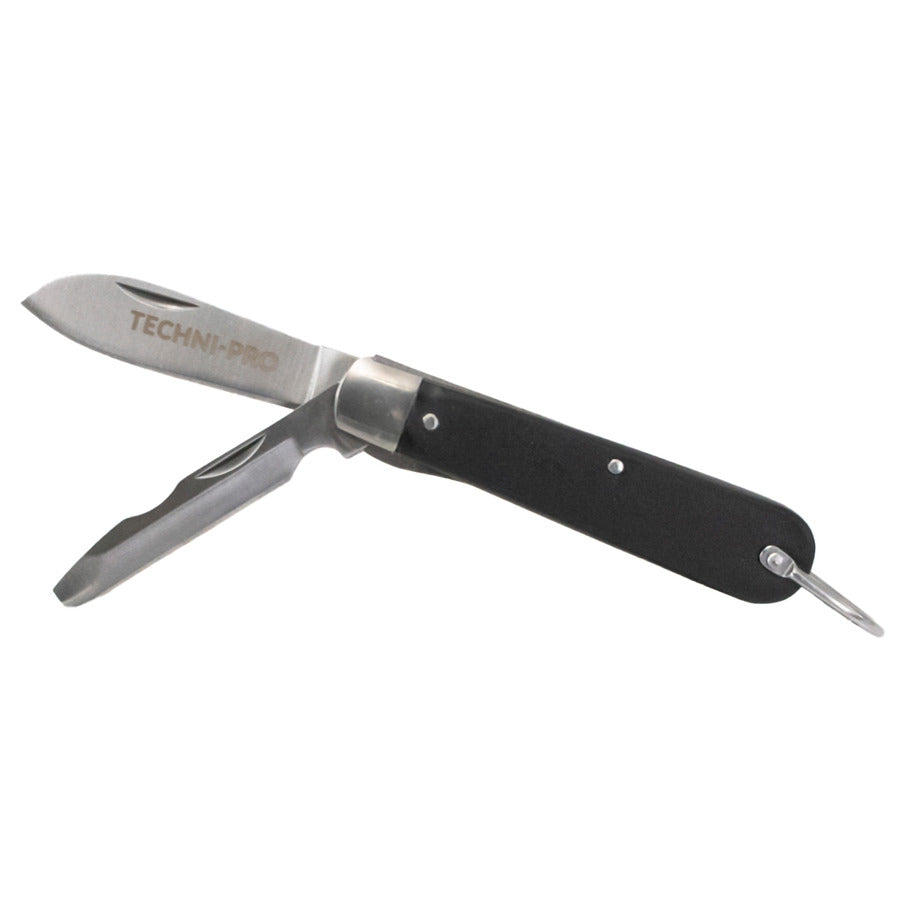Techni-Pro 59-929 Messer- und Schraubendreher-Kombination, 16,5 cm geöffnet, 7 cm Klinge