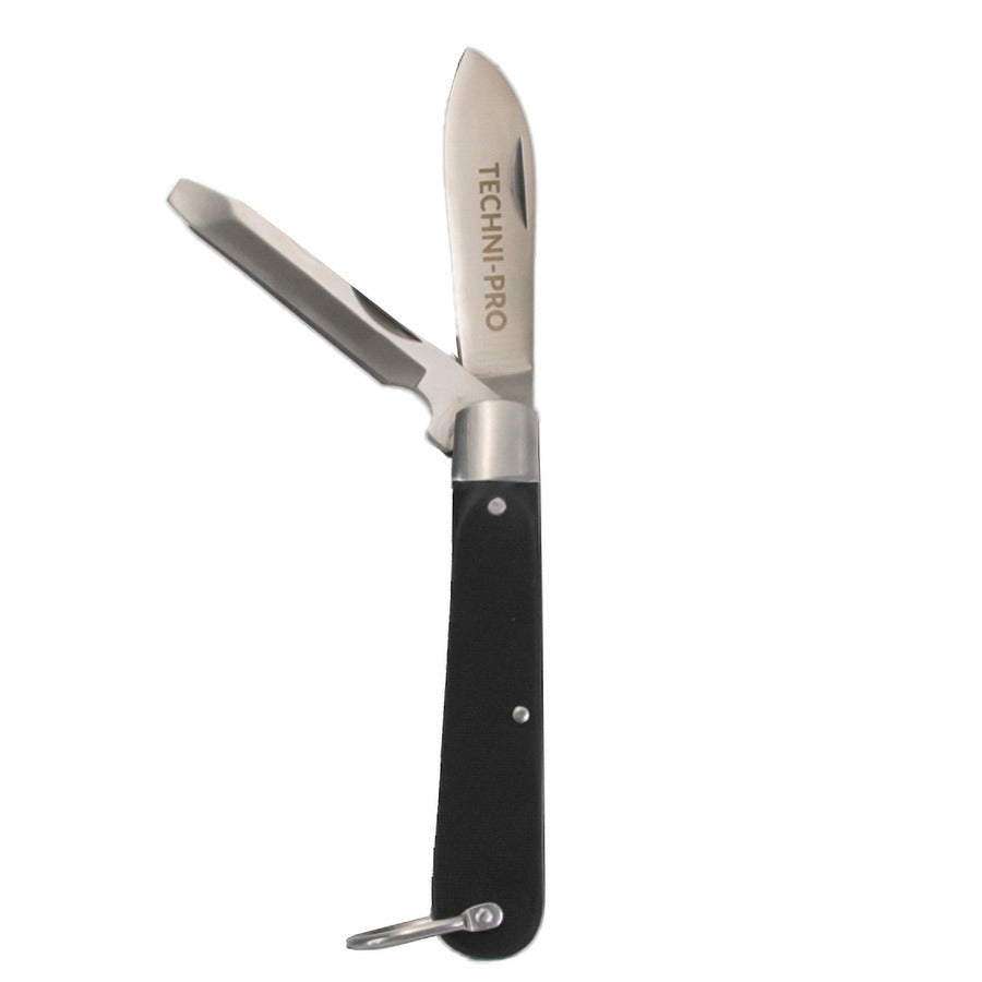 Techni-Pro 59-929 Messer- und Schraubendreher-Kombination, 16,5 cm geöffnet, 7 cm Klinge