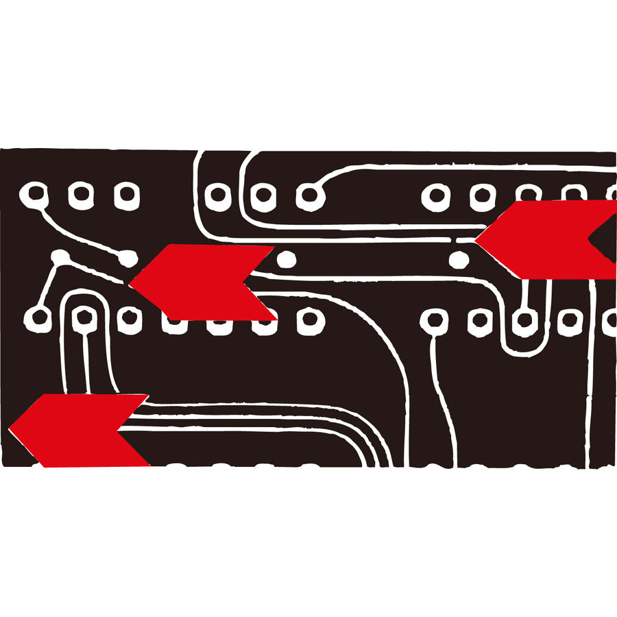 Techni-Pro 706SO343 Inspektionspfeile, Papier, 1/8"x3/16", 6.4 mil, Rot, 1000/Umschlag