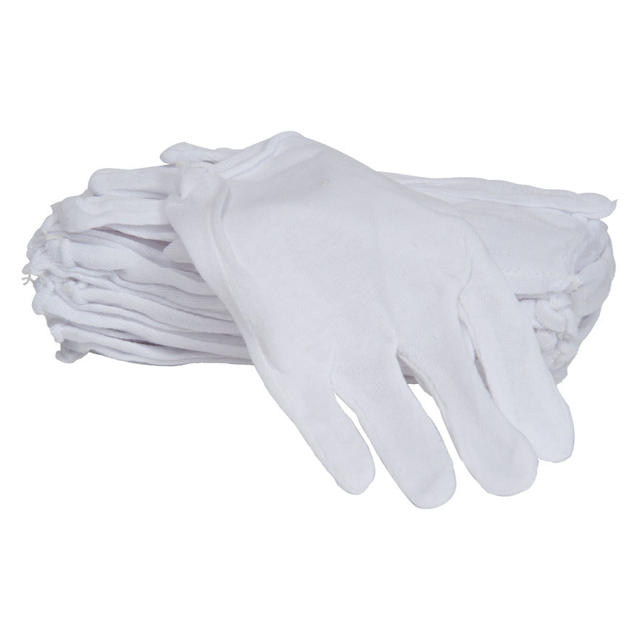 Techni-Pro 758AP047 Handschuhe, schwer, Baumwolle, ungesäumt, weiß, Einheitsgröße (Damen)
