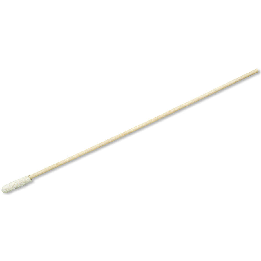 Techni-Pro 758CH170 Cleanroom Swab, Standard Foam, Chemical Resistant, Wooden Handle, 6" OAL, 50/Pack