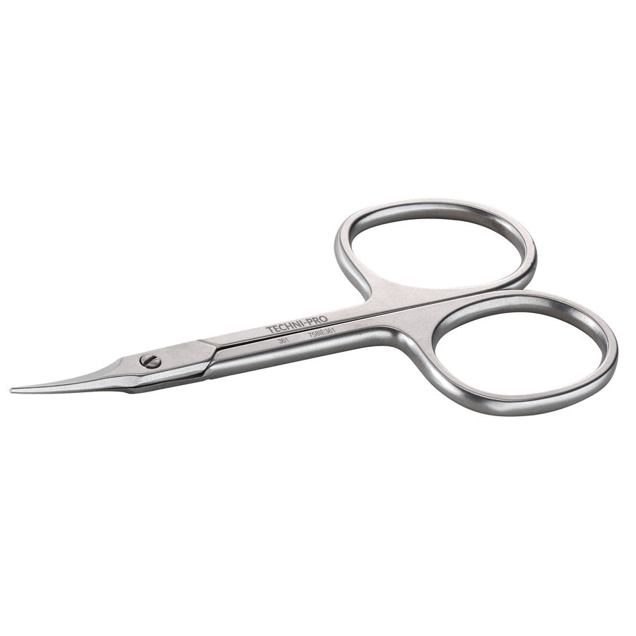 Techni-Pro 758IE361 Schere, hochpräzis, extrafein, gebogene Klinge, Speerspitze, 3,4 Zoll Gesamtlänge