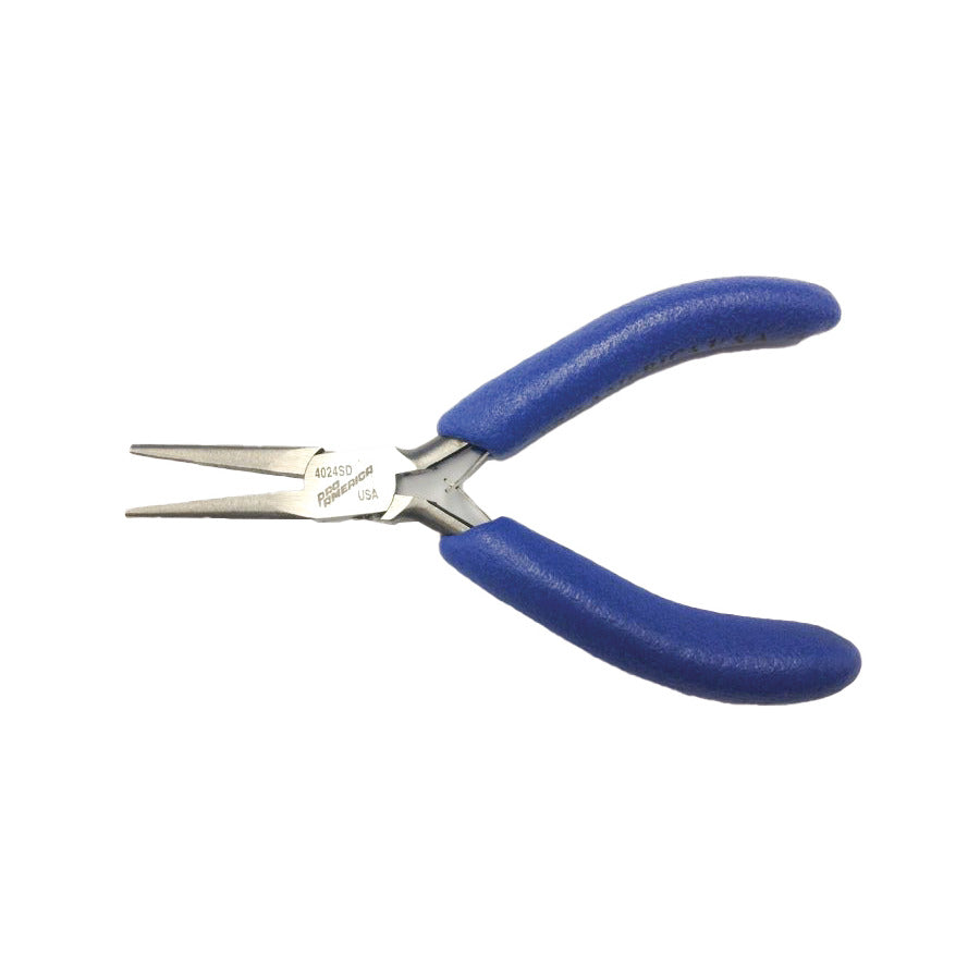 Techni-Pro 758PL024 Pliers, Long Nose, Serrated Jaw, ESD Safe, 4.75" OAL