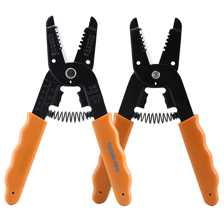 Techni-Pro 758PL0700 Abisolier-/Schneidewerkzeug, 22-30 AWG Massivdraht, 6" Gesamtlänge
