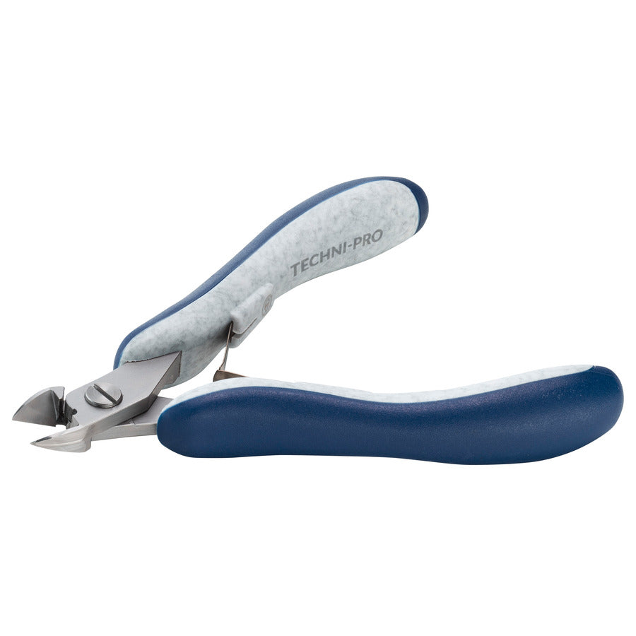 Techni-Pro 758PL5142 Cutter, kleiner ovaler Kopf, bündig, ESD, 11,9 cm Gesamtlänge, Infinity Elite Serie
