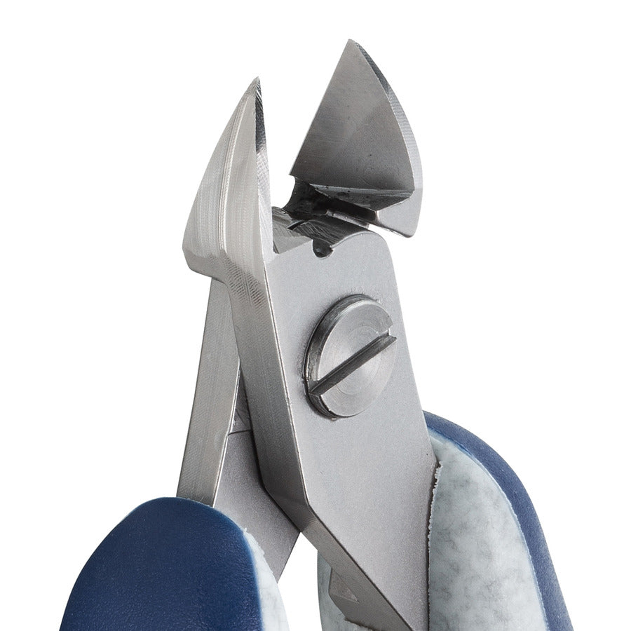 Techni-Pro 758PL5142 Cutter, kleiner ovaler Kopf, bündig, ESD, 11,9 cm Gesamtlänge, Infinity Elite Serie