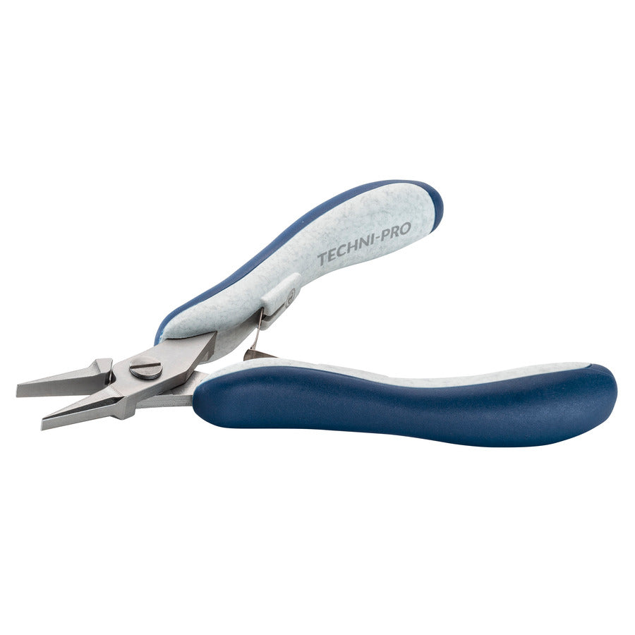 Techni-Pro 758PL6011 Zange, Flachzange, glatte Backen, ESD, 130 mm Gesamtlänge, ergonomischer schlanker Griff, 100Cr6