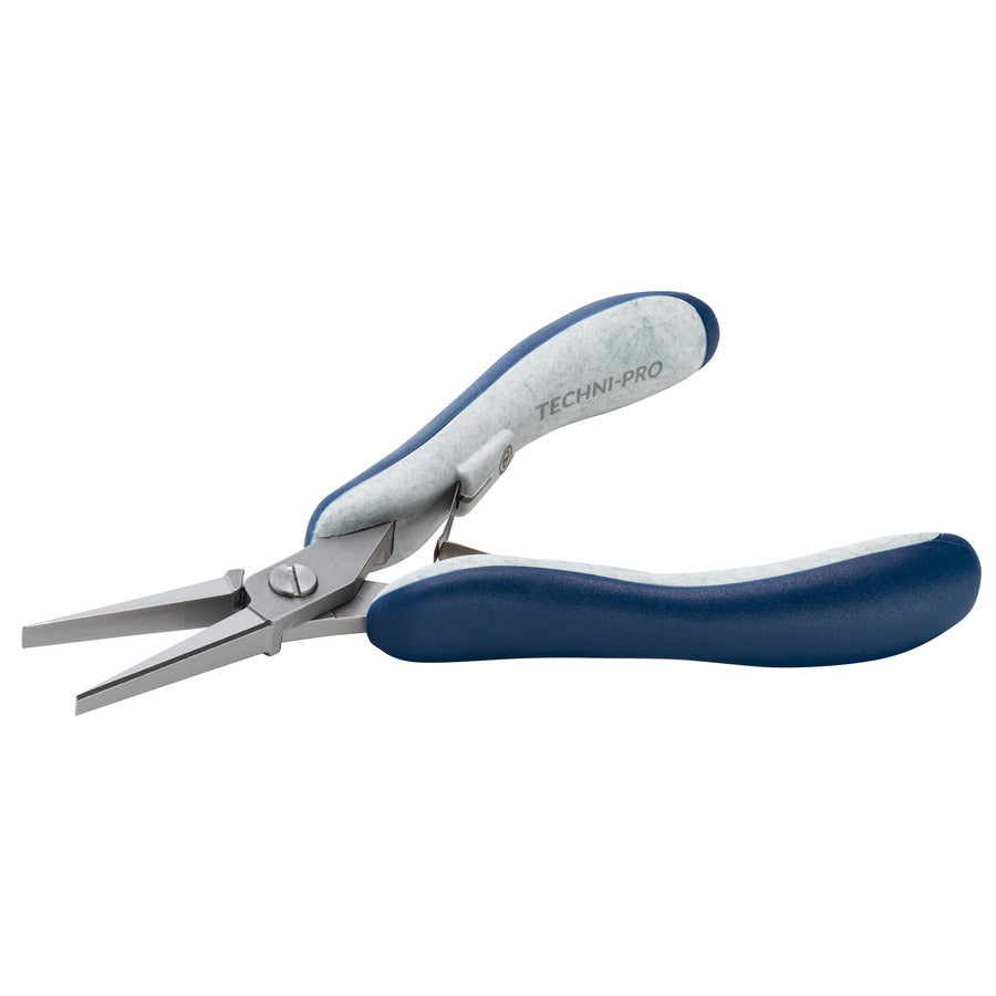 Techni-Pro 758PL6013 Zange, Flachbacken, glatte Backen, ESD, 5,5" Gesamtlänge, ergonomischer schlanker Griff, 100Cr6