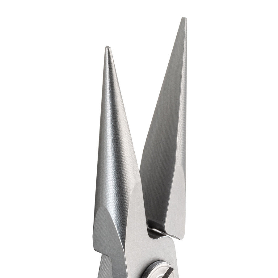 Techni-Pro 758PL6023 Zange, Storchschnabel, glatte Backen, ESD, 5,5 Zoll Gesamtlänge, ergonomischer schlanker Griff, 100Cr6