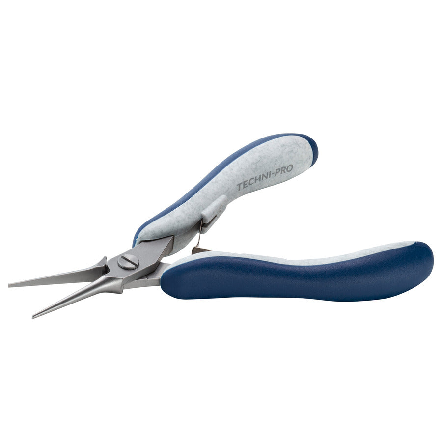Techni-Pro 758PL6025 Zange, Spitzzange, glatte Backen, ESD, 5,6" Gesamtlänge, ergonomischer schlanker Griff, 100Cr6