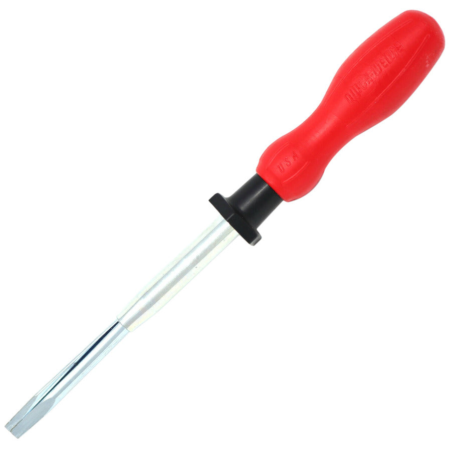 Techni-Pro 758SC302 Schraubendreher, Schraubenhaltend, 3/16" Spitze, 4" Klinge, Klein, Rot