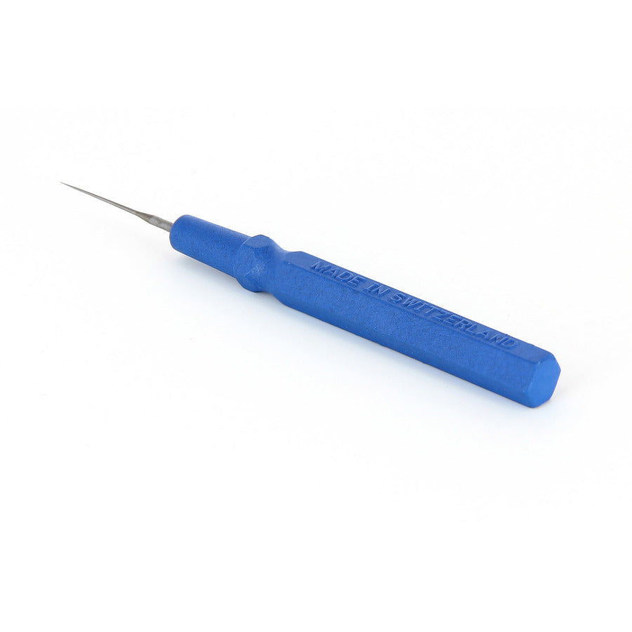 Techni-Pro 758SO0014 Mikro-Spatelspitze, hochpräzise, feine Spitze 0,014", blau, mit Kappe, ESD
