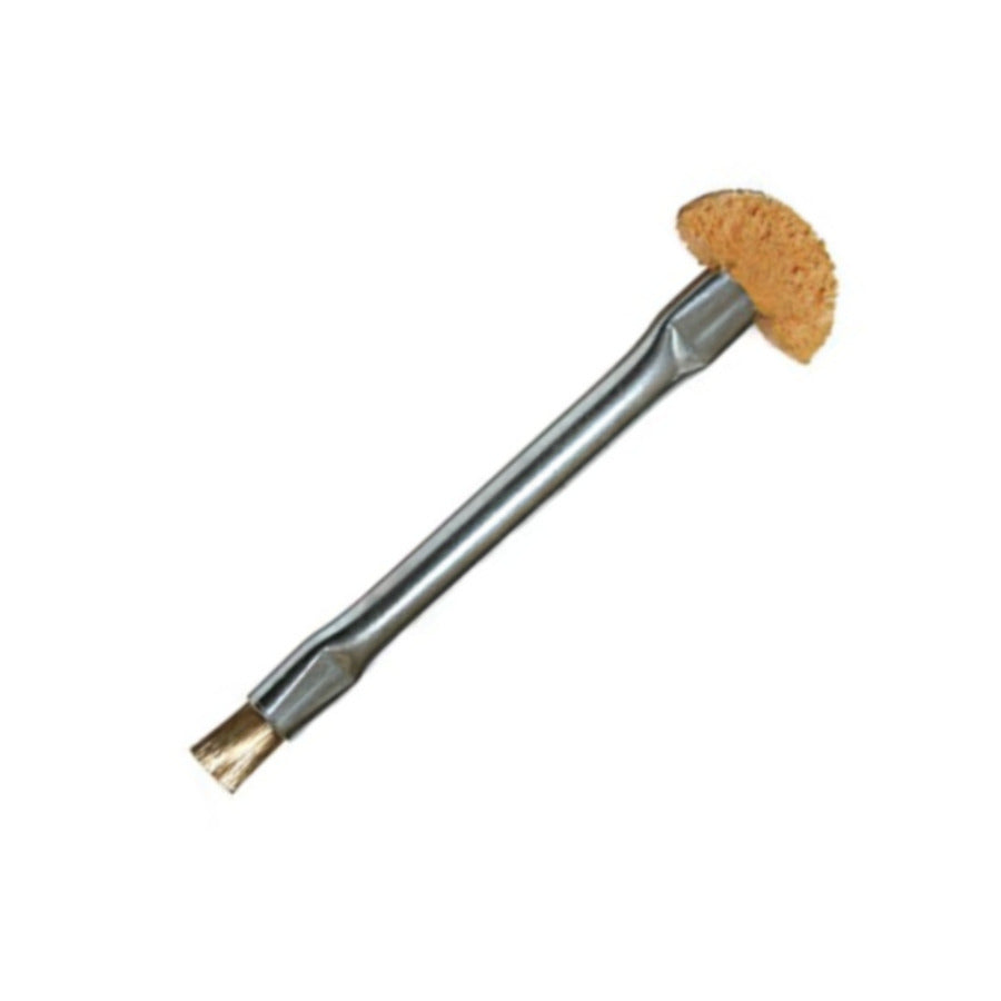 Techni-Pro 758SO656 Bürste, Applikator, Reinigung, Messing/Schwamm, 1/2" Borsten, Stahlgriff