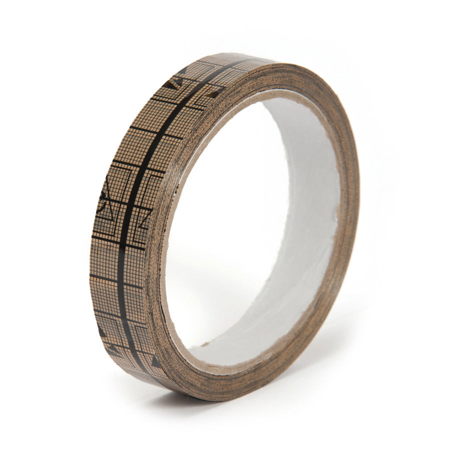 Techni-Pro 758ST038 Gitterklebeband, 2,54 cm x 36 m, 7,62 cm Kern, 1,9 mil, transparent/schwarz