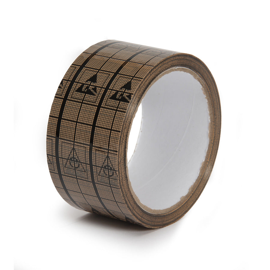 Techni-Pro 758ST039 Gitter-Klebeband, 5 cm x 36 m, 7,6 cm Kern, 1,9 mil, transparent/schwarz