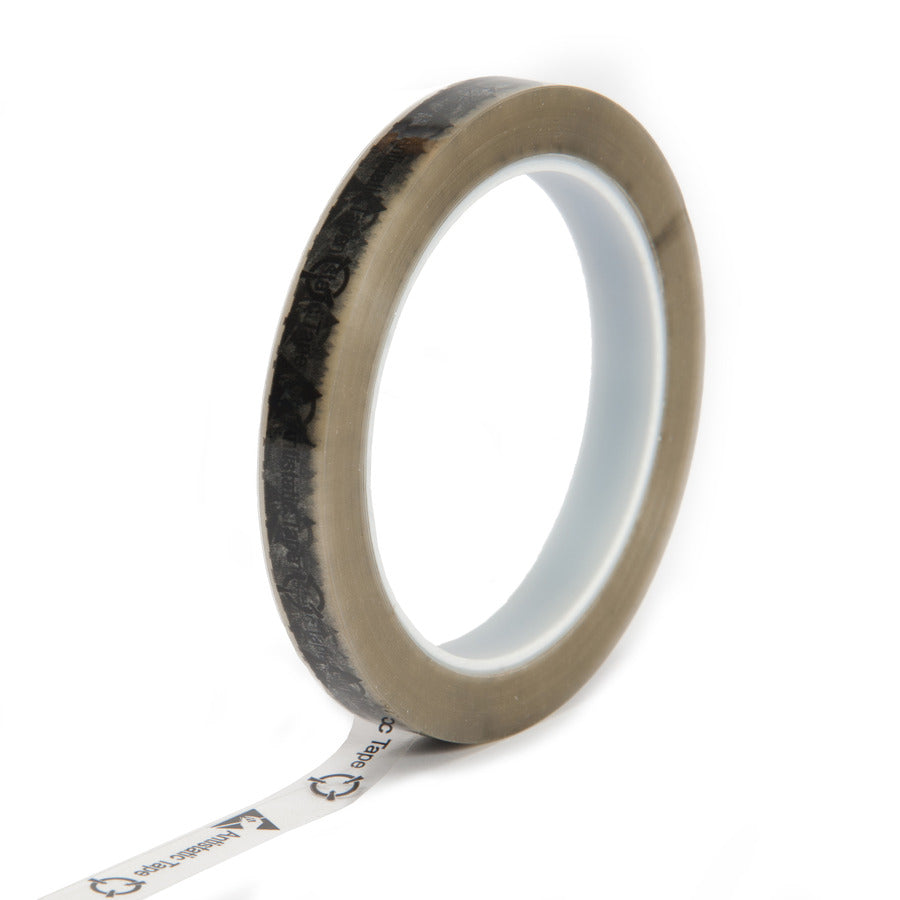 Techni-Pro 758ST047 ESD Antistatisches bedrucktes Klebeband, 1/2"x72 Yds, 3" Kern, 2.0 mil, Klar/Schwarz