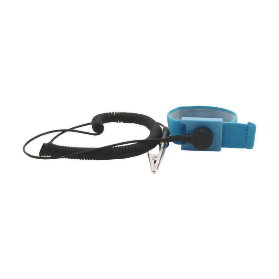 Techni-Pro 758ST0612 Handgelenkband, verstellbar, 1/8" (4mm) Druckknopf, 6 ft. Kabel, blau