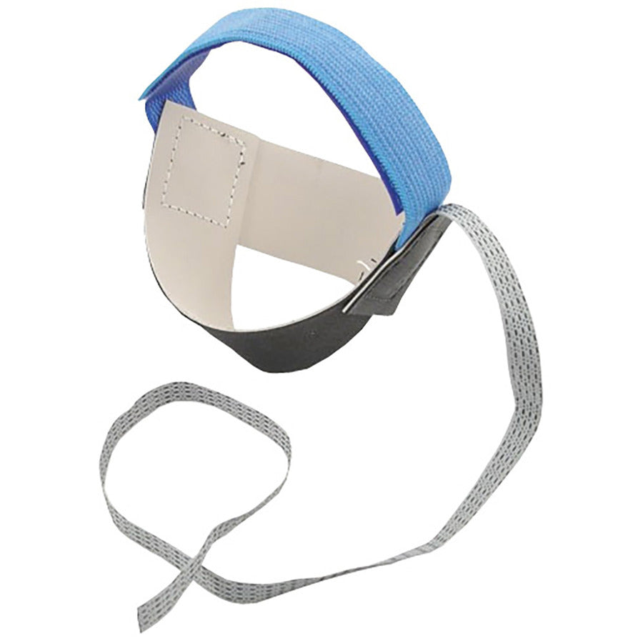 Techni-Pro 758ST0755 Fersenband, 2-lagiger Gummi, Klettverschluss, ESD-sicher, X-Large, Schwarz/Blau