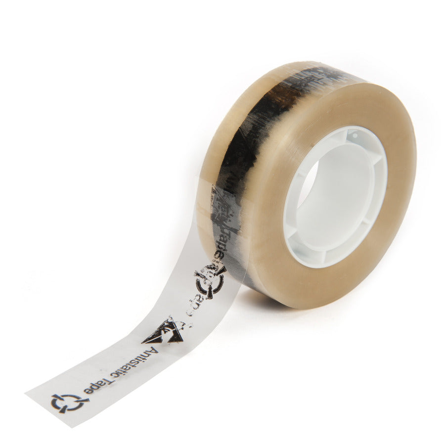 Techni-Pro 758ST1631 ESD Antistatisches bedrucktes Band, 19mmx33m, 1" Kern, 2.4 mil, Klar/Symbol